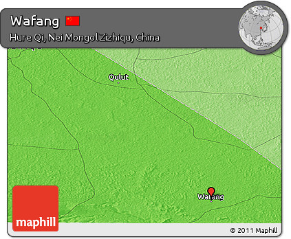 Political Panoramic Map of Wafang