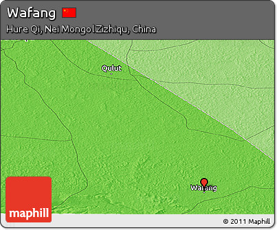 Political Panoramic Map of Wafang