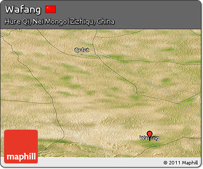 Satellite Panoramic Map of Wafang