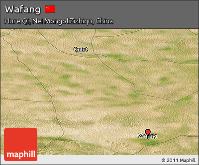 Satellite Panoramic Map of Wafang