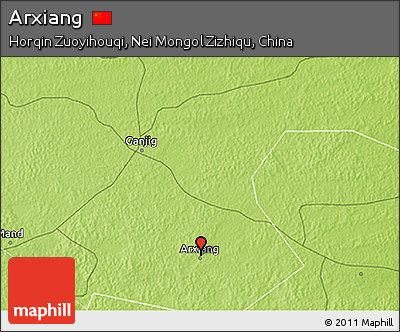 Physical 3D Map of Arxiang