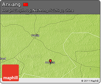 Physical 3D Map of Arxiang