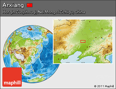 Physical Location Map of Arxiang