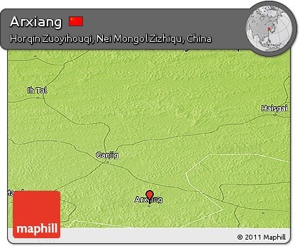 Physical Panoramic Map of Arxiang
