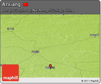 Physical Panoramic Map of Arxiang