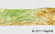 Physical Panoramic Map of Civil Bend