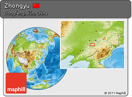 Physical Location Map of Zhongyu