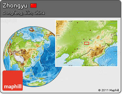 Physical Location Map of Zhongyu