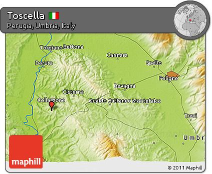 Physical 3D Map of Toscella