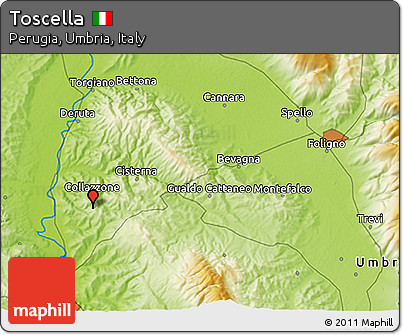 Physical 3D Map of Toscella