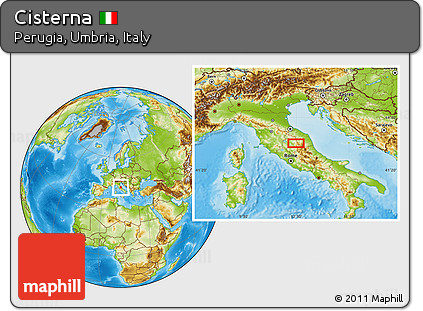 Physical Location Map of Cisterna
