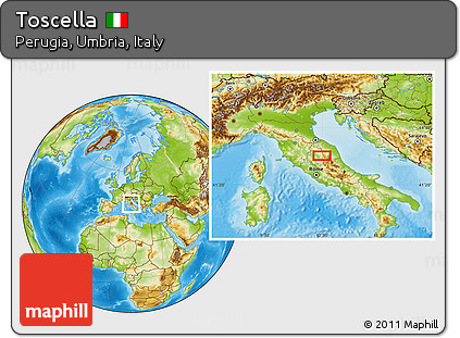 Physical Location Map of Toscella