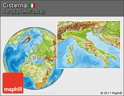 Physical Location Map of Cisterna