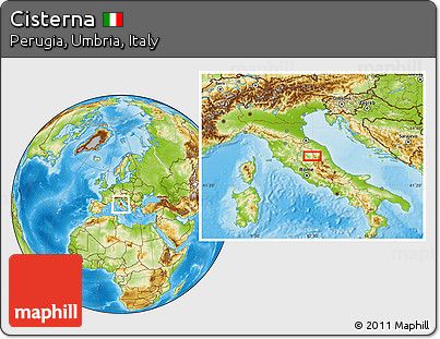 Physical Location Map of Cisterna