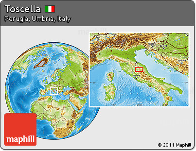 Physical Location Map of Toscella