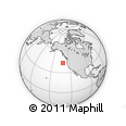 Outline Map of the Area around 43° 1' 43" N, 131° 40' 30" W, rectangular outline