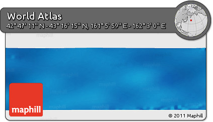 Physical Panoramic Map of the Area around 43° 1' 43" N, 161° 34' 29" E