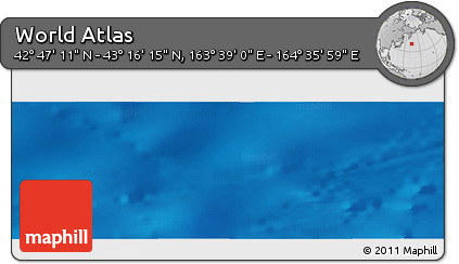 Physical Panoramic Map of the Area around 43° 1' 43" N, 164° 7' 30" E
