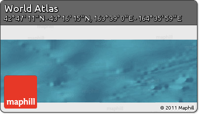 Satellite Panoramic Map of the Area around 43° 1' 43" N, 164° 7' 30" E