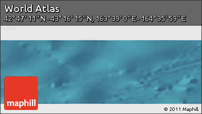 Satellite Panoramic Map of the Area around 43° 1' 43" N, 164° 7' 30" E