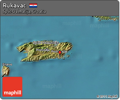 Satellite 3D Map of Rukavac