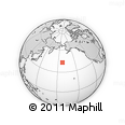 Outline Map of the Area around 43° 1' 43" N, 172° 28' 29" W, rectangular outline