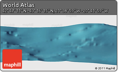 Satellite Panoramic Map of the Area around 43° 1' 43" N, 21° 10' 29" W
