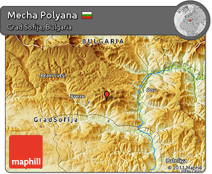Physical 3D Map of Mecha Polyana