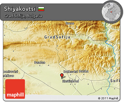 Physical 3D Map of Shiyakovtsi