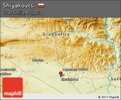 Physical 3D Map of Shiyakovtsi