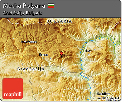 Physical 3D Map of Mecha Polyana