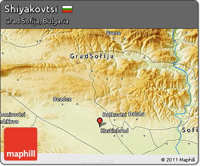 Physical 3D Map of Shiyakovtsi