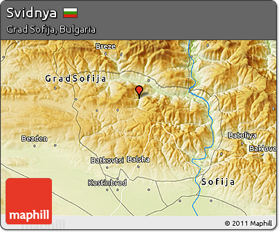 Physical 3D Map of Svidnya