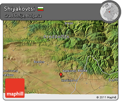 Satellite 3D Map of Shiyakovtsi