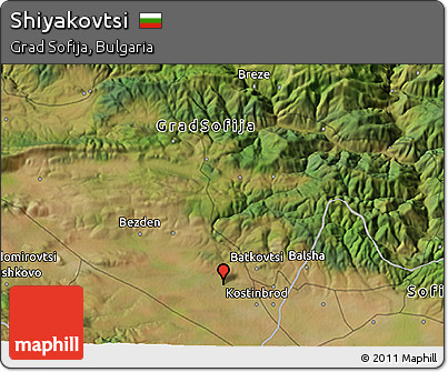 Satellite 3D Map of Shiyakovtsi