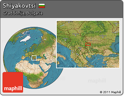 Satellite Location Map of Shiyakovtsi
