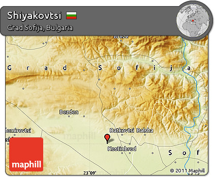 Physical Map of Shiyakovtsi