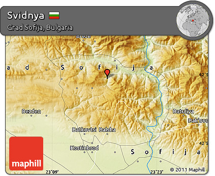 Physical Map of Svidnya