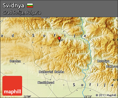 Physical Map of Svidnya