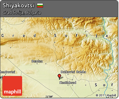 Physical Map of Shiyakovtsi