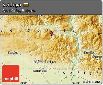 Physical Map of Svidnya