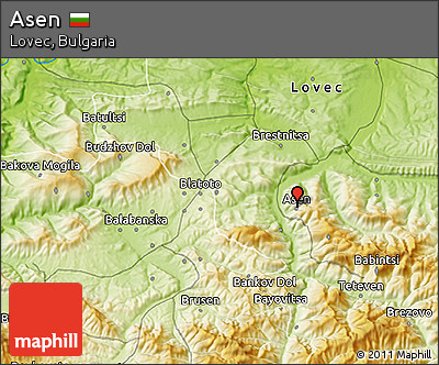 Physical 3D Map of Asen