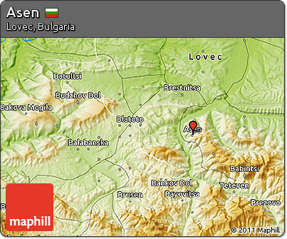 Physical 3D Map of Asen