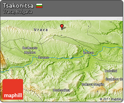 Physical 3D Map of Tsakonitsa