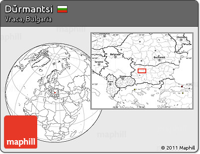 Blank Location Map of Dŭrmantsi
