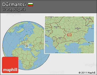 Savanna Style Location Map of Dŭrmantsi