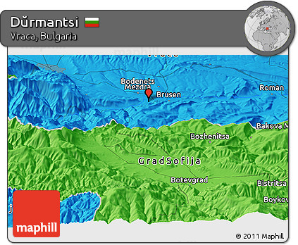 Political Panoramic Map of Dŭrmantsi