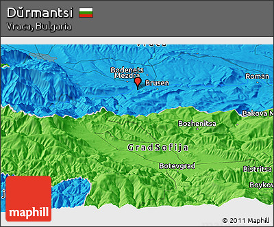 Political Panoramic Map of Dŭrmantsi