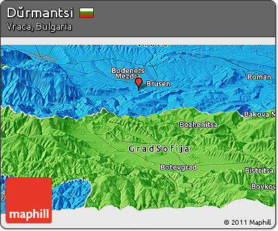 Political Panoramic Map of Dŭrmantsi