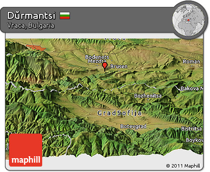 Satellite Panoramic Map of Dŭrmantsi